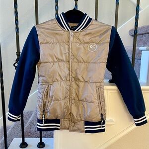 Kenneth Cole Beige and Navy Jacket